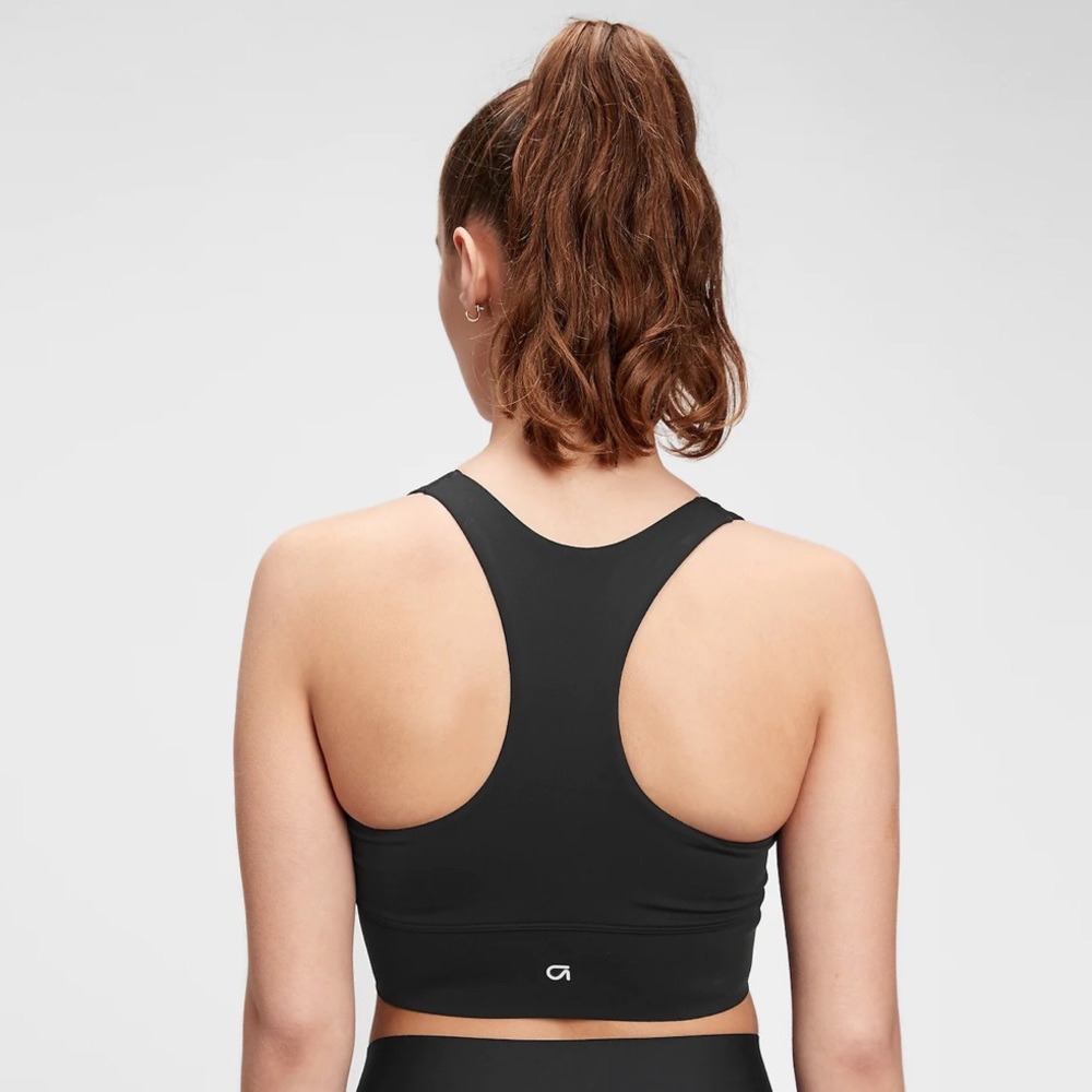 NWOT GapFit Sculpt Medium Impact Wrap Front Sports Bra - Picture 2 of 7